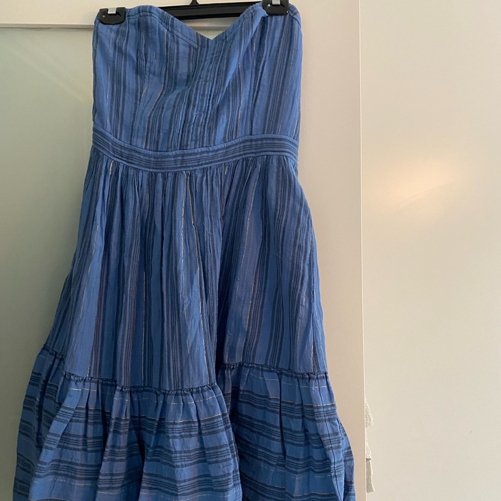 Strapless cotton sundress from Rebecca Taylor, La Vie. Coquettish and comfy!